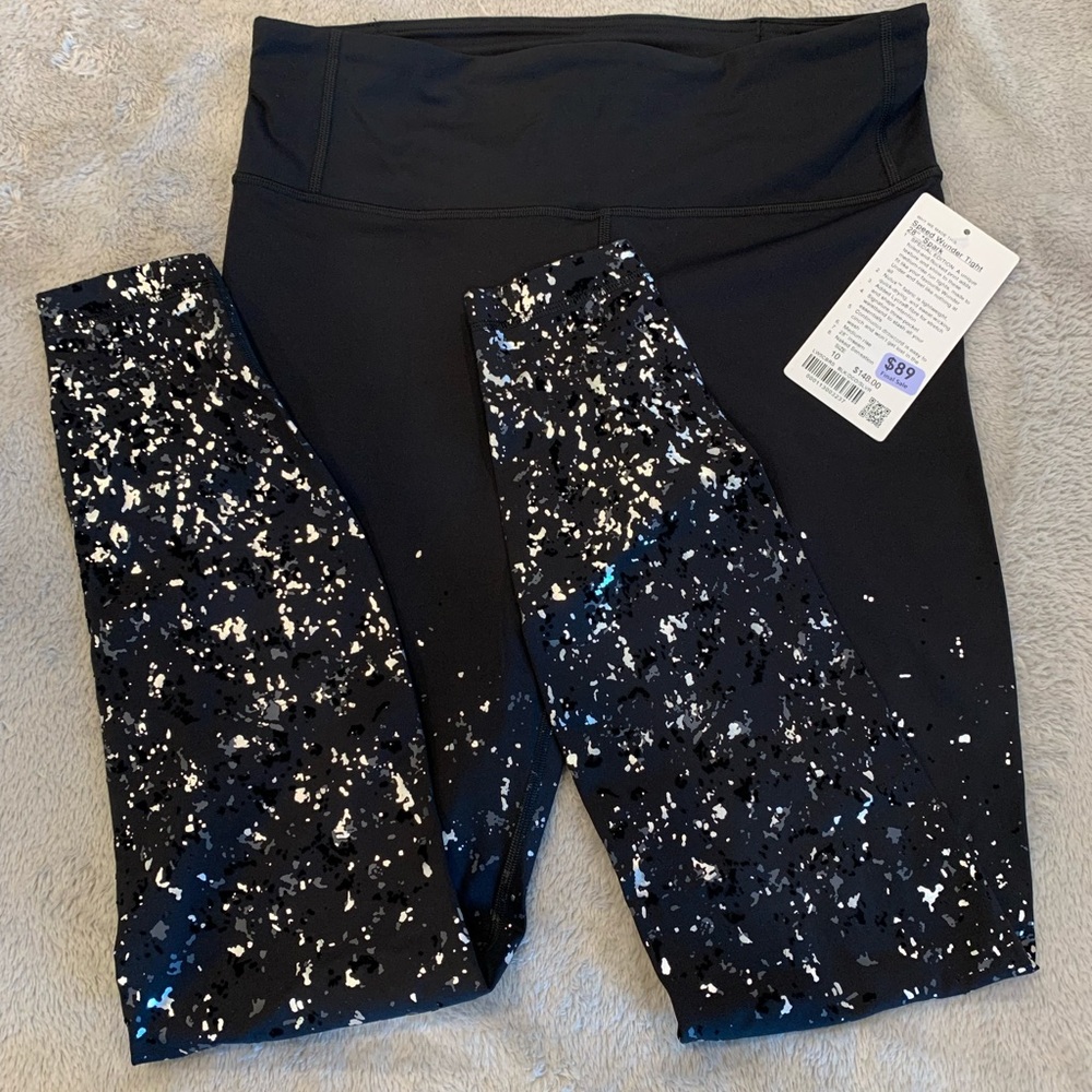 Lululemon Speed Wunder Tight 28” Speckle Shine NWT